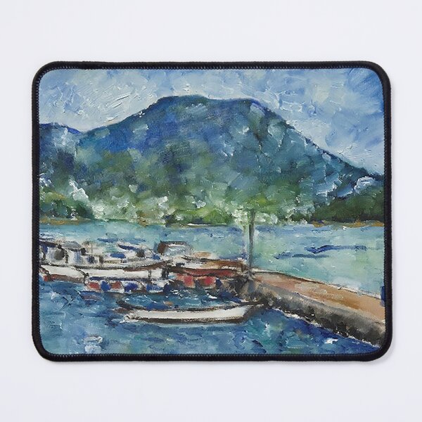 Item preview, Landscape with a boat - on-site oil on canvas designed and sold by oriondoor.