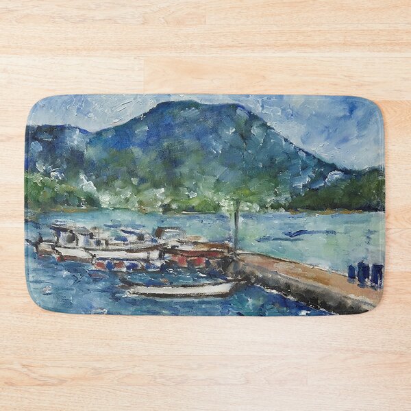 Item preview, Landscape with a boat - on-site oil on canvas designed and sold by oriondoor.