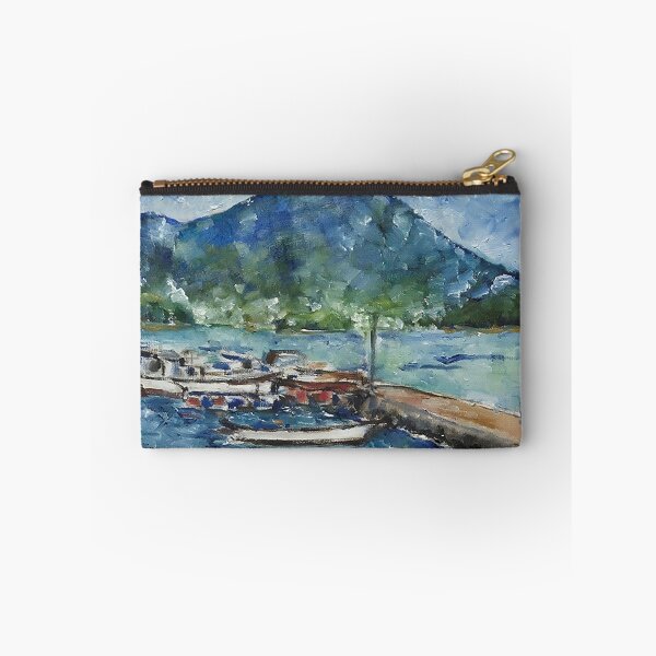 Item preview, Landscape with a boat - on-site oil on canvas designed and sold by oriondoor.
