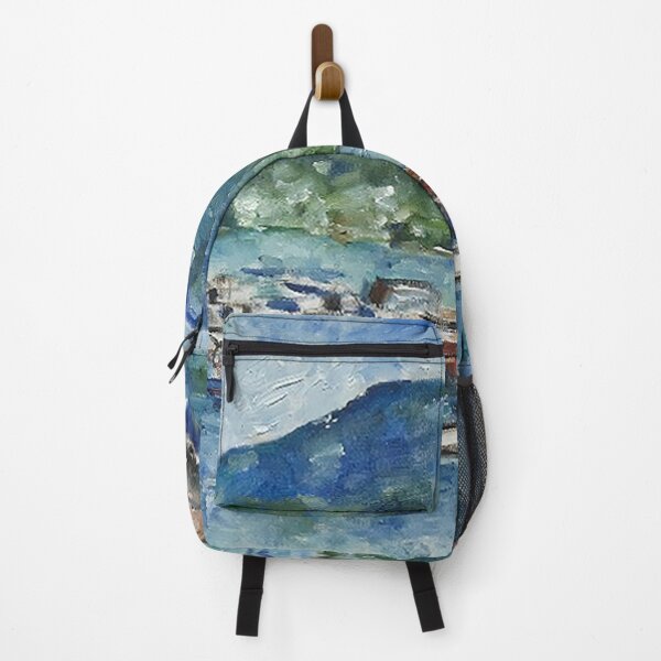 Item preview, Landscape with a boat - on-site oil on canvas designed and sold by oriondoor.