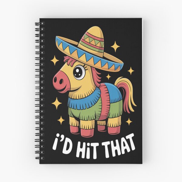 Item preview, Funny Piñata Horse “I’d Hit That” – Cute Fiesta Party Humor Sombrero Cartoon designed and sold by KarmaMcdonald.