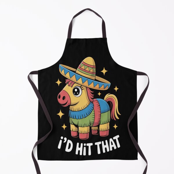 Item preview, Funny Piñata Horse “I’d Hit That” – Cute Fiesta Party Humor Sombrero Cartoon designed and sold by KarmaMcdonald.