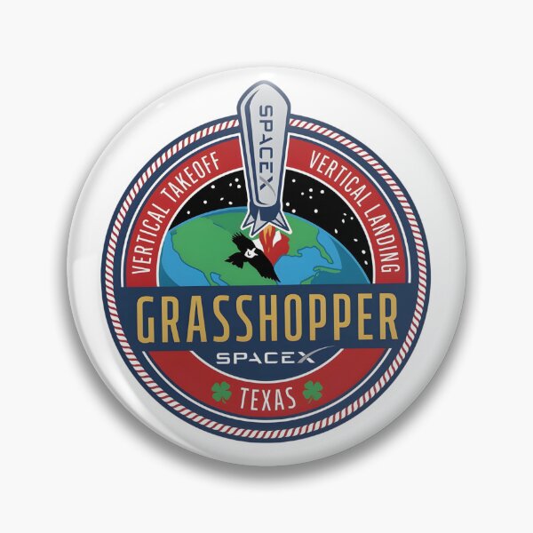 Item preview, SpaceX Grasshopper VTVL Test Program Patch designed and sold by CharlieDesings.