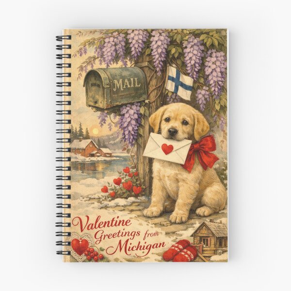 Item preview, Valentine greetings from Michigan designed and sold by FreshWaterWares.