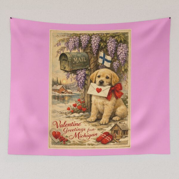 Item preview, Valentine greetings from Michigan designed and sold by FreshWaterWares.