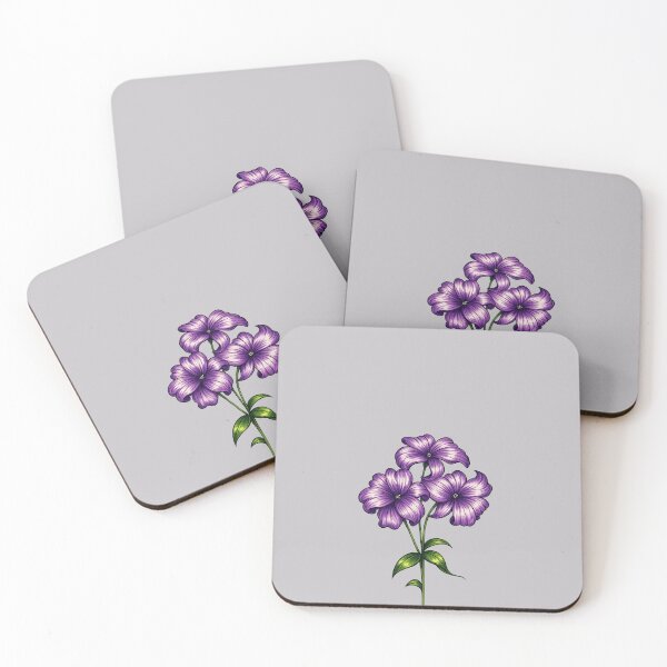 Item preview, Purple Flower Illustration – Botanical Floral Drawing | Cute Nature Art designed and sold by .onemoredesign..