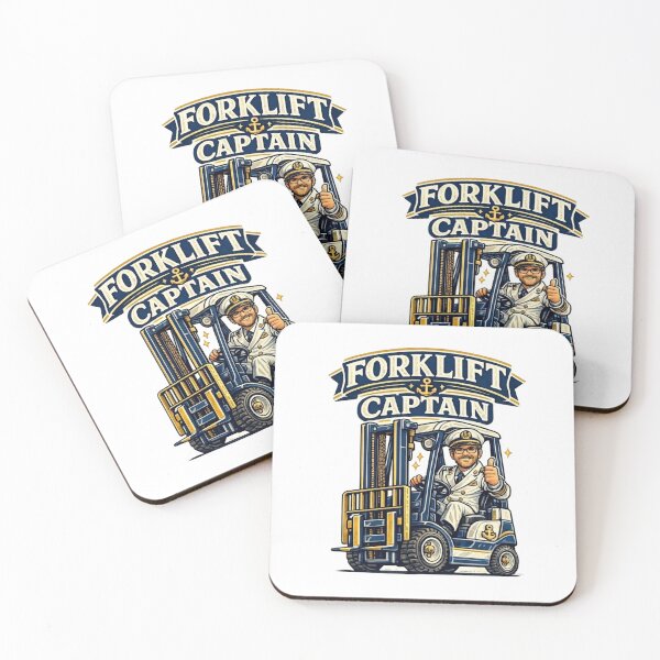 Item preview, Forklift Captain Nautical Retro Operator Design designed and sold by RetroNibylander.