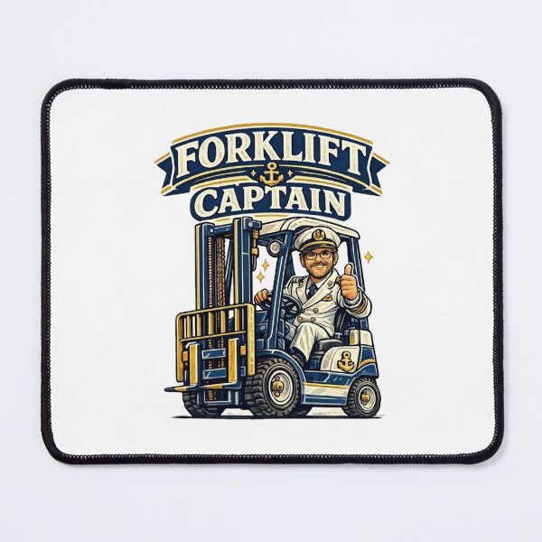 Item preview, Forklift Captain Nautical Retro Operator Design designed and sold by RetroNibylander.