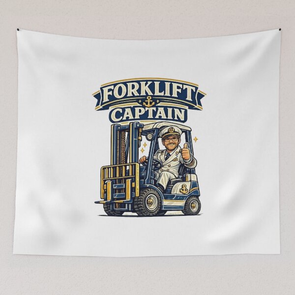 Item preview, Forklift Captain Nautical Retro Operator Design designed and sold by RetroNibylander.