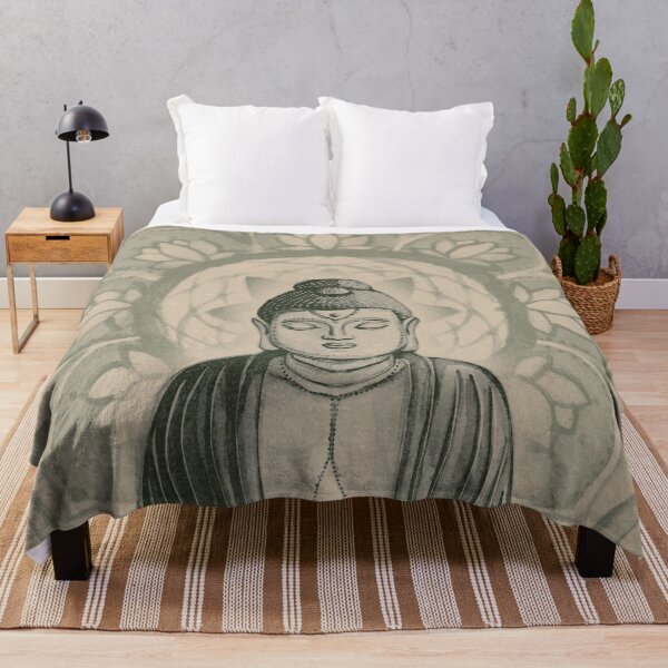 Item preview, Buddha Padma Watercolor - Dove Pine Sage designed and sold by Irene Estelle.