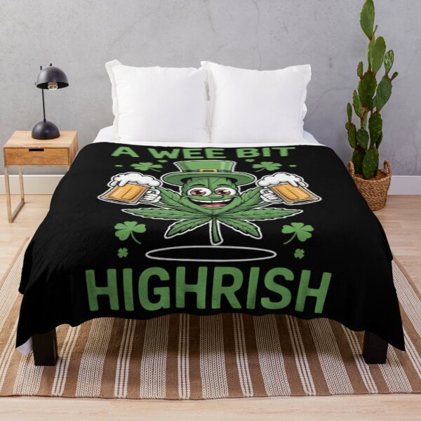 Item preview, A Wee Bit Highrish Funny 420 Weed Marijuana St Patricks Day  designed and sold by LauraHarrison46.