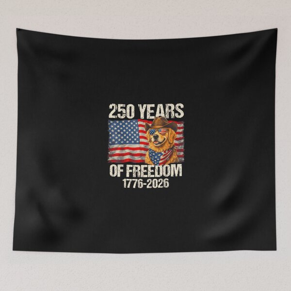 Item preview, 250 Years Of Freedom Retriever Dog designed and sold by scottygrindz.