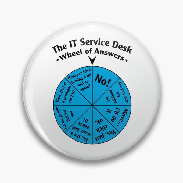 Item preview, The IT Service Desk Wheel of Answers designed and sold by Megaplay.