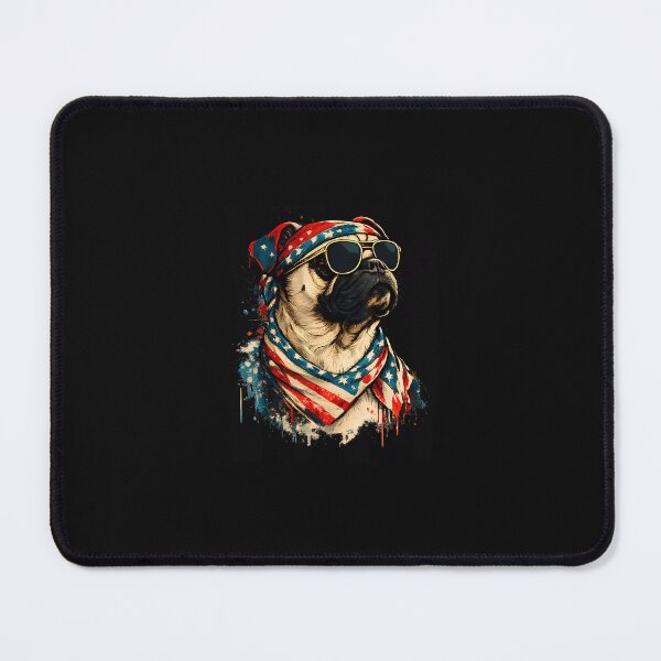 Item preview, Pug Dog American Flag Patriotic designed and sold by scottygrindz.