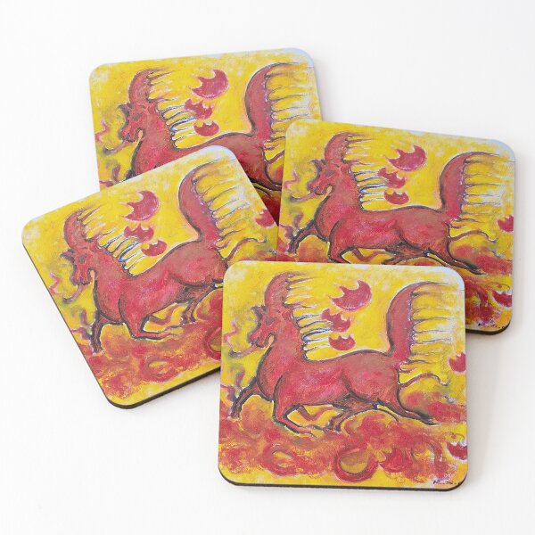 Item preview, Flying Red Horse – Fantasy Art designed and sold by oriondoor.