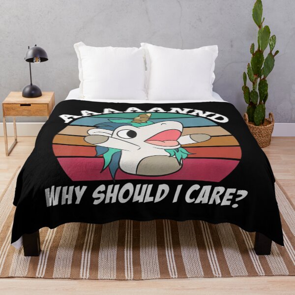 Item preview, And Why Should I Care Funny Sarcastic Unicorn designed and sold by KelliBenson.