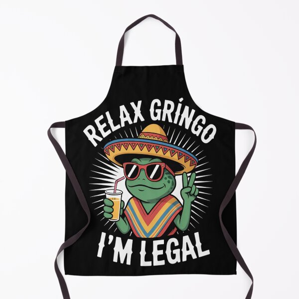 Item preview, Relax Gringo I'm Legal - Funny Mexican Frog Illustration designed and sold by KarmaMcdonald.