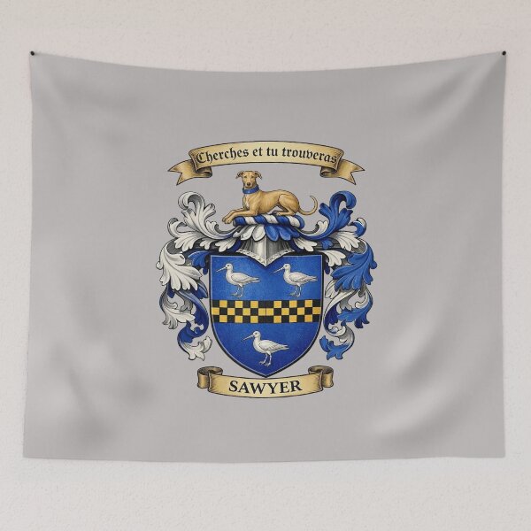 Item preview, The Sawyer Family Coat of Arms designed and sold by BagTown Clans.