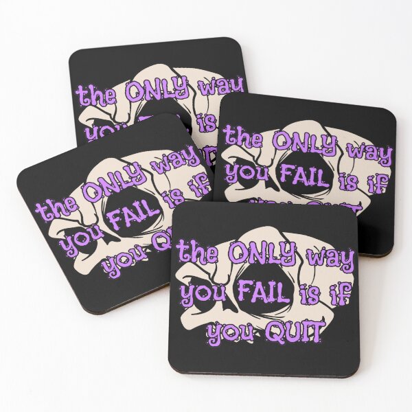 Item preview, Only Fail if You Quit designed and sold by Escobar's Emporium of Oddities, Trifles, Baubles... and more!.