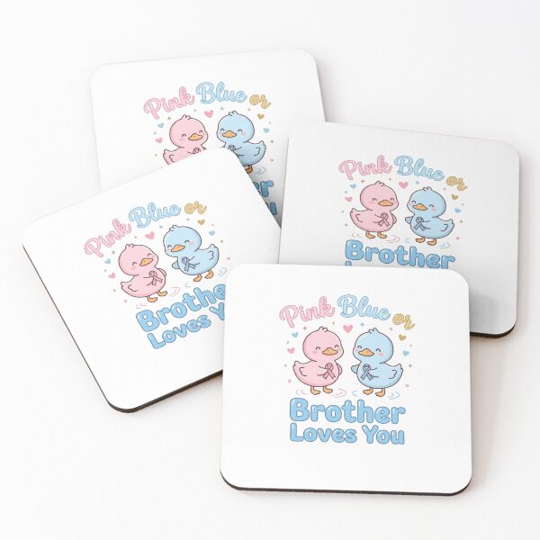 Item preview, Pink Blue Or Brother Loves You T-Shirt, Gender Reveal Party Gift, Cute Pregnancy Announcement Graphic Tee designed and sold by HB ART.