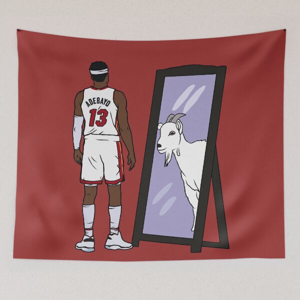 Item preview, Bam Adebayo Mirror GOAT designed and sold by RatTrapTees.