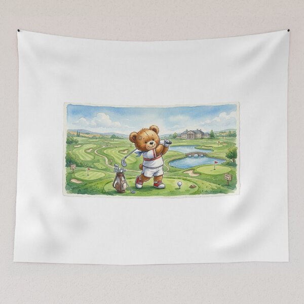 Item preview, Teddy Playing Golf designed and sold by lockdownmind.
