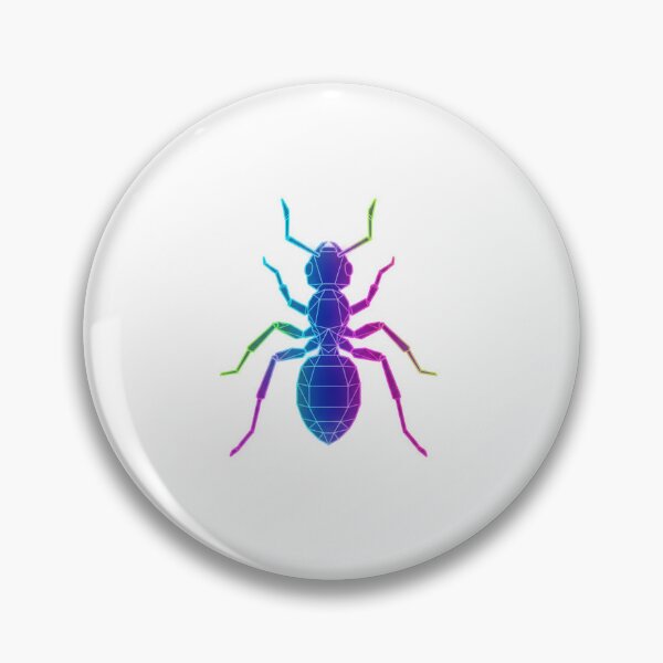 Item preview, Geometric Neon Ant – Futuristic Insect Sticker for Nature Lovers designed and sold by bsbd-action.