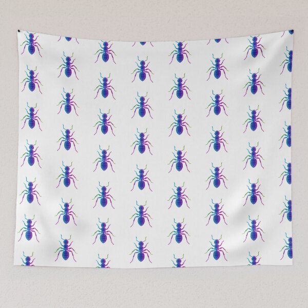 Item preview, Geometric Neon Ant – Futuristic Insect Sticker for Nature Lovers designed and sold by bsbd-action.