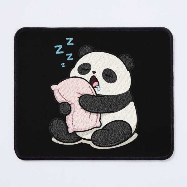 Item preview, Sleepy Panda – Cute Yawning Panda Hugging Pillow Cartoon designed and sold by ColorSplash123.