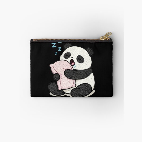 Item preview, Sleepy Panda – Cute Yawning Panda Hugging Pillow Cartoon designed and sold by ColorSplash123.