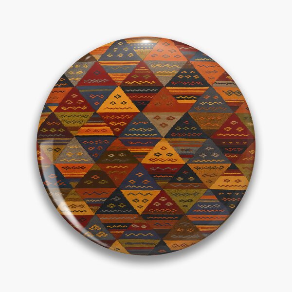 Artikelvorschau, Marokkanisches Berber-Kelim-Textildesign mit geometrischem Stammesmuster entworfen und verkauft von PinUpPizzazz.