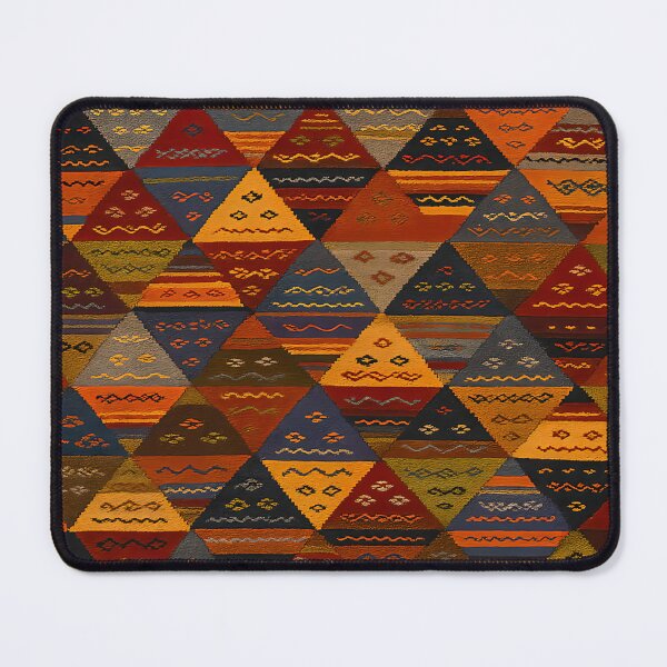 Item preview, Moroccan Berber Kilim Geometric Tribal Pattern Textile Design designed and sold by PinUpPizzazz.