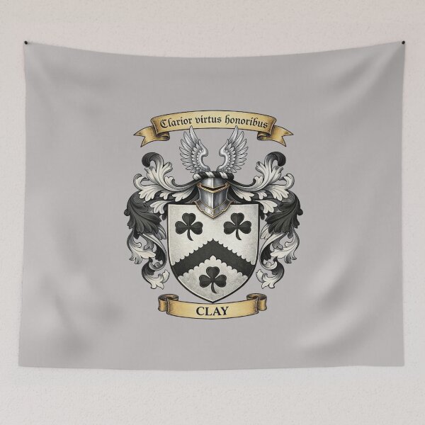 Item preview, The Clay Family Coat of Arms designed and sold by BagTown Clans.