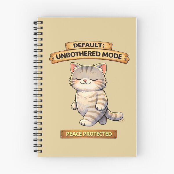 Item preview, Funny Cat Default Unbothered Mode Adulting Survival Meme designed and sold by Mindworx21.