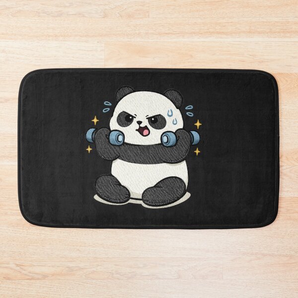 Item preview, Workout Panda – Funny Gym Panda Lifting Dumbbells Cartoon designed and sold by ColorSplash123.