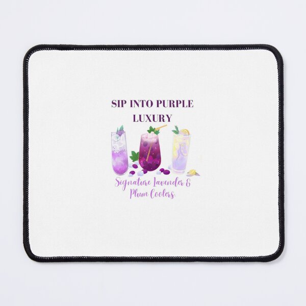 Item preview, Signature Lavender & Plum Coolers Art - Aesthetic Purple Beverage Print designed and sold by Akira Design Store.