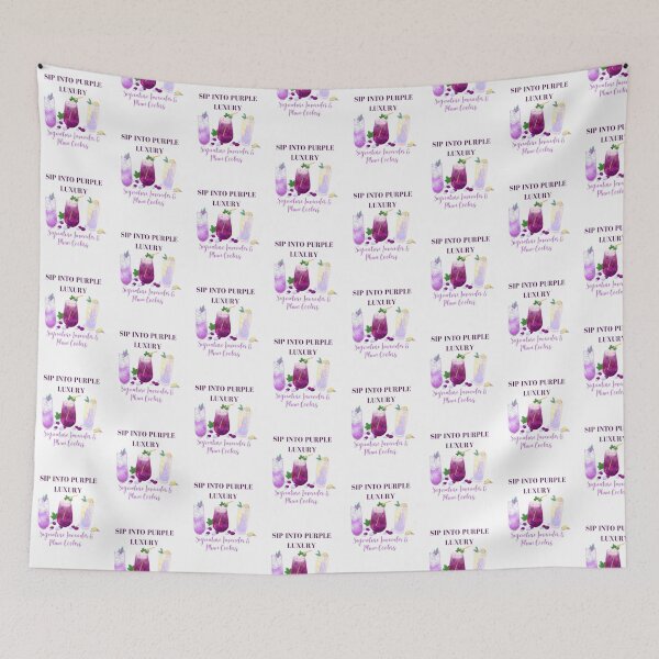 Item preview, Signature Lavender & Plum Coolers Art - Aesthetic Purple Beverage Print designed and sold by Akira Design Store.