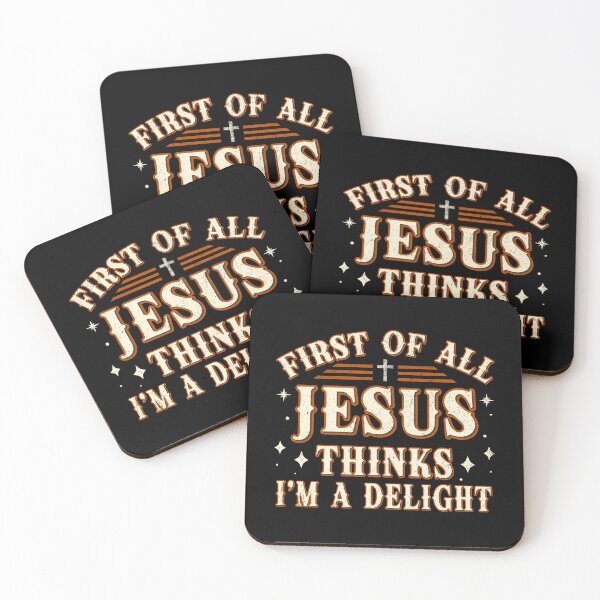 Item preview, Vintage Retro First of All Jesus Thinks I'm A Delight Funny Christian Faith Humor designed and sold by Ortigzitoun.