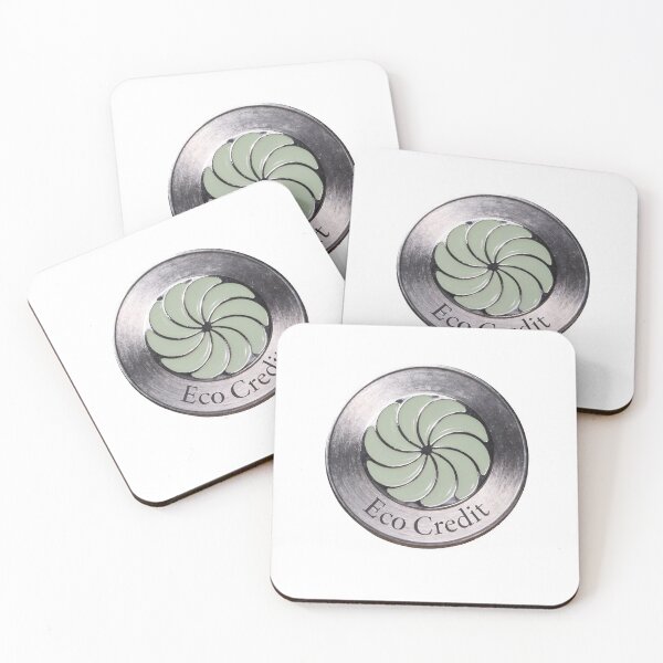 Item preview, Metallic Eco Credit Token with Green Swirl Symbol designed and sold by Creative88Art.