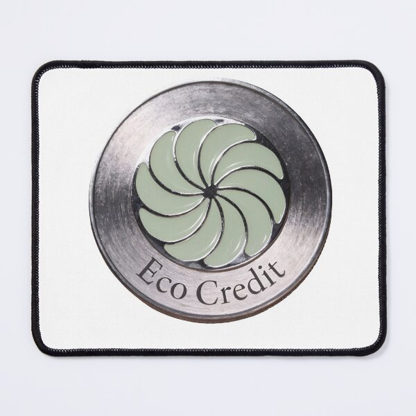 Item preview, Metallic Eco Credit Token with Green Swirl Symbol designed and sold by Creative88Art.