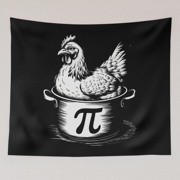 Item preview, Chicken Pot Pie Funny Math Pi Day  designed and sold by LauraHarrison46.