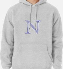 Violet Watercolor Ν Pullover Hoodie