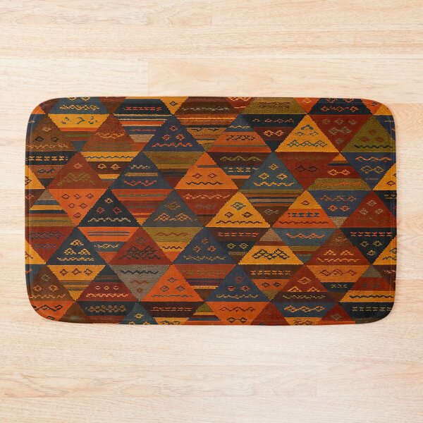 Item preview, Moroccan Berber Kilim Geometric Tribal Pattern Textile Design designed and sold by PinUpPizzazz.