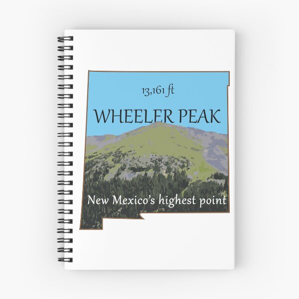Item preview, New Mexico's Wheeler Peak illustration designed and sold by scrossdesigns.