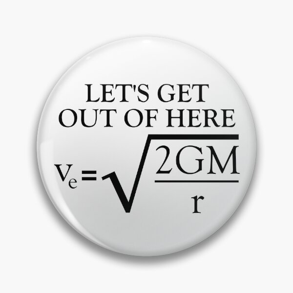 Item preview, Physics Joke Escape Velocity Funny Science Gear designed and sold by DynamicDesign.