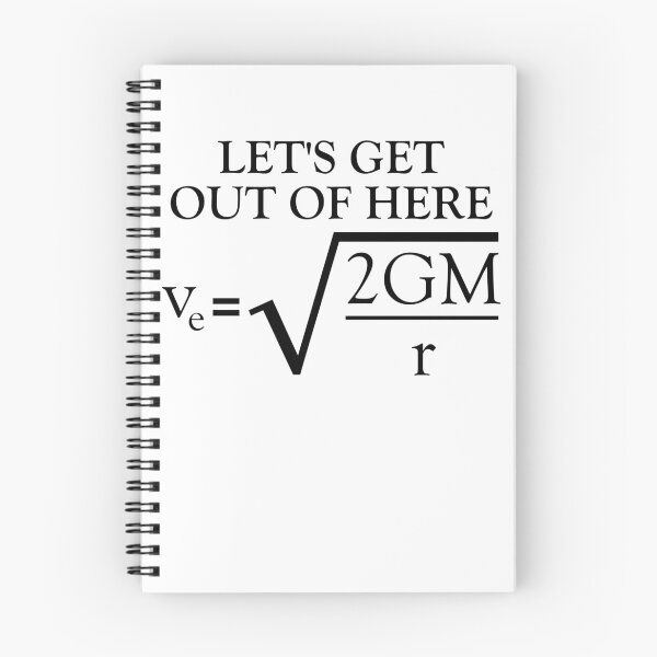 Item preview, Physics Joke Escape Velocity Funny Science Gear designed and sold by DynamicDesign.
