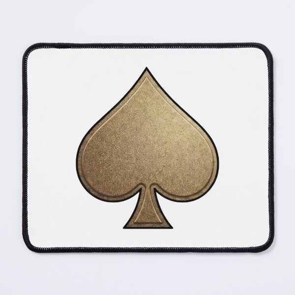 Item preview, Luxurious Golden Textured Spade Suit Symbol designed and sold by Creative88Art.