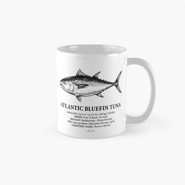 Item preview, Atlantic Bluefin Tuna Scientific Illustration Vintage Fish designed and sold by MotionBanana Art.