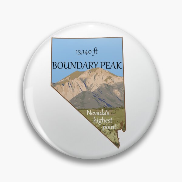 Item preview, Nevada Boundary Peak illustration designed and sold by scrossdesigns.