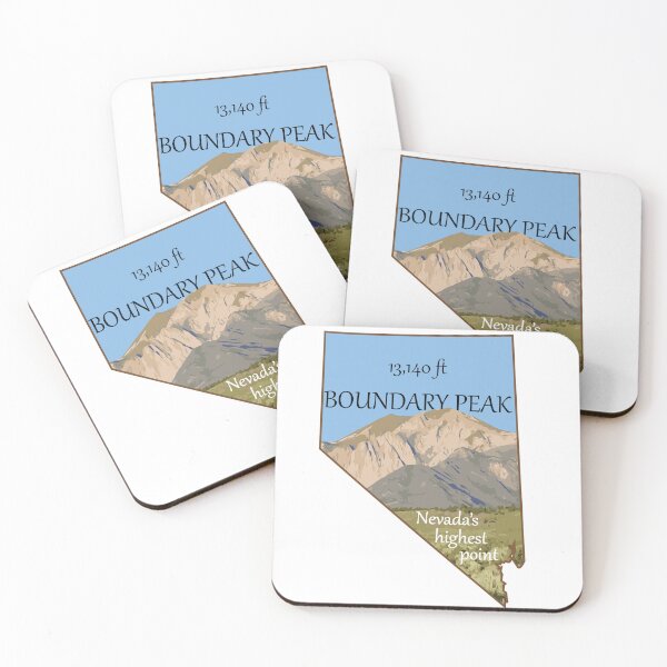 Item preview, Nevada Boundary Peak illustration designed and sold by scrossdesigns.